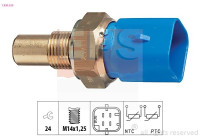 Sensor, kylmedietemperatur Made in Italy - OE Equivalent 1.830.320 EPS Facet