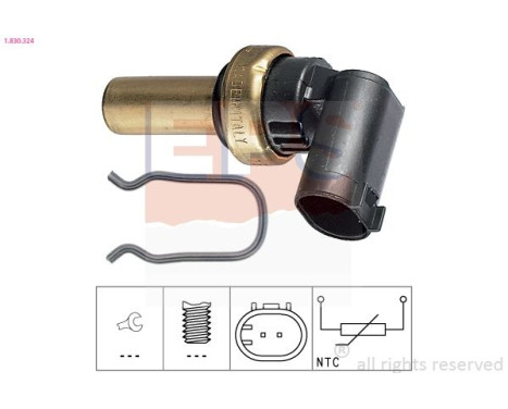 Sensor, kylmedietemperatur Made in Italy - OE Equivalent 1.830.324 EPS Facet