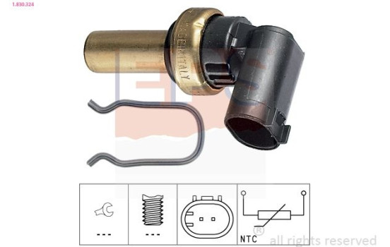 Sensor, kylmedietemperatur Made in Italy - OE Equivalent 1.830.324 EPS Facet