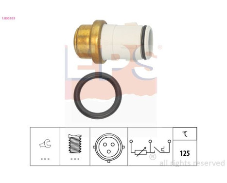 Sensor, kylmedietemperatur Made in Italy - OE Equivalent 1.830.533 EPS Facet