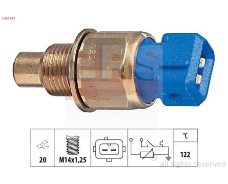 Sensor, kylmedietemperatur Made in Italy - OE Equivalent 1.830.552 EPS Facet