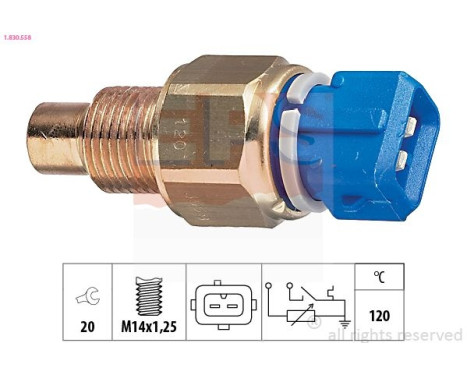 Sensor, kylmedietemperatur Made in Italy - OE Equivalent 1.830.558 EPS Facet