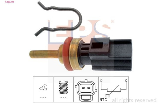 Sensor, kylmedietemperatur Made in Italy - OE Equivalent 1830346 EPS Facet