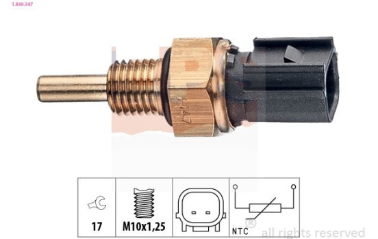 Sensor, kylmedietemperatur Made in Italy - OE Equivalent 1830347 EPS Facet