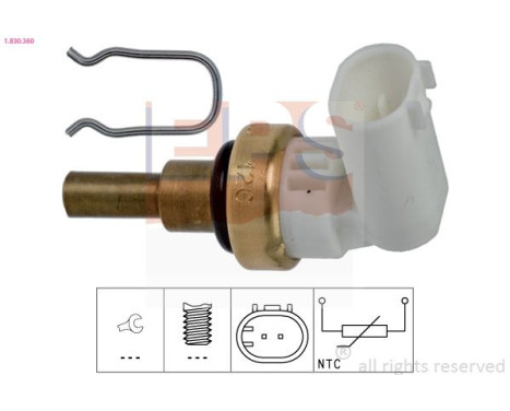 Sensor, kylmedietemperatur Made in Italy - OE Equivalent 1830360 EPS Facet