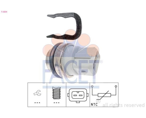Sensor, kylmedietemperatur Made in Italy - OE Equivalent 7.3254 Facet