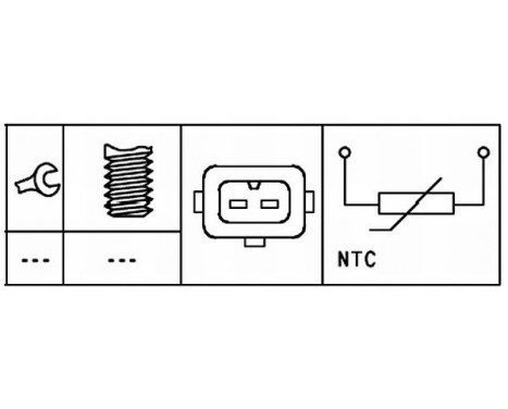 Sensor, kylmedietemperatur