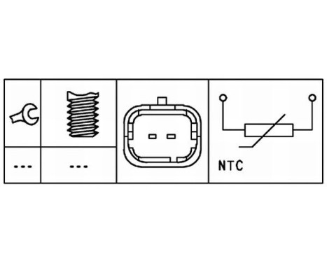 Sensor, kylmedietemperatur, bild 2