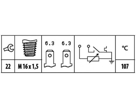 Sensor, kylmedietemperatur