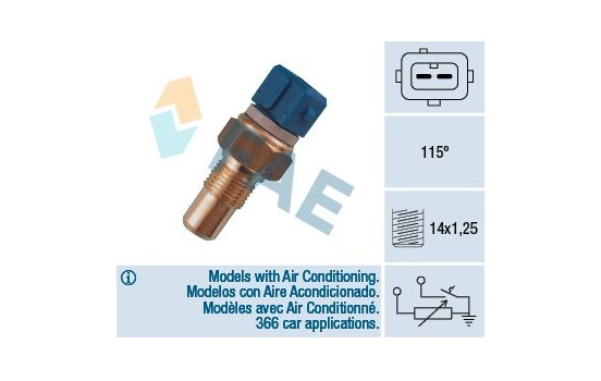 Sensor, kylmedietemperatur