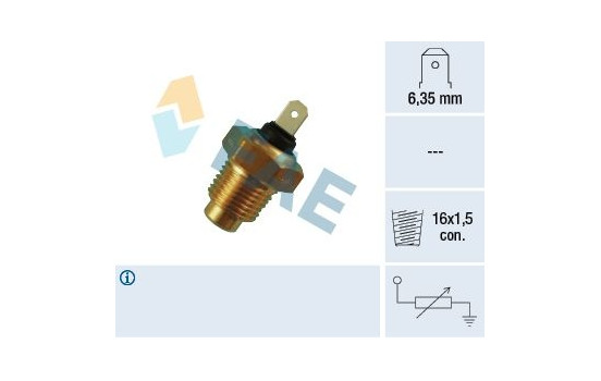 Sensor, kylmedietemperatur