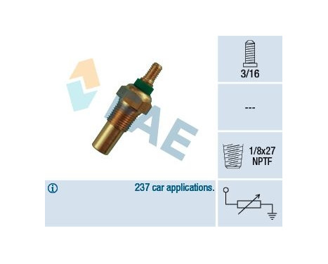 Sensor, kylmedietemperatur