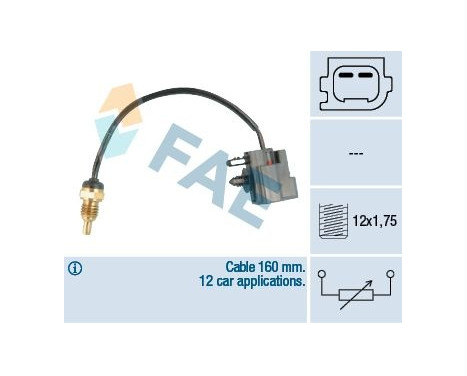 Sensor, kylmedietemperatur