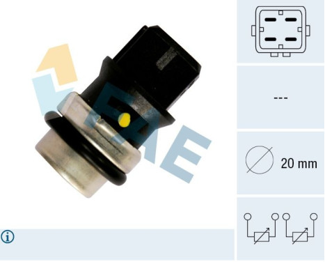 Sensor, kylmedietemperatur