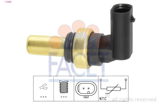 Sensor, kylvätsketemperatur 7.3388 Facet