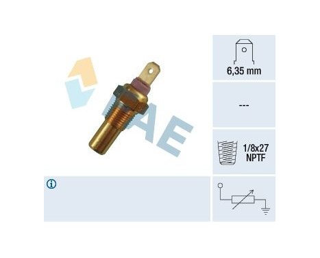 Sensor, kylvätsketemperatur
