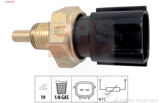 Sensor, oljetemperatur Made in Italy - OE Equivalent 1830358 EPS Facet