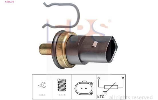 Sensor, topplockstemperaturr Made in Italy - OE Equivalent 1.830.278 EPS Facet, bild 2