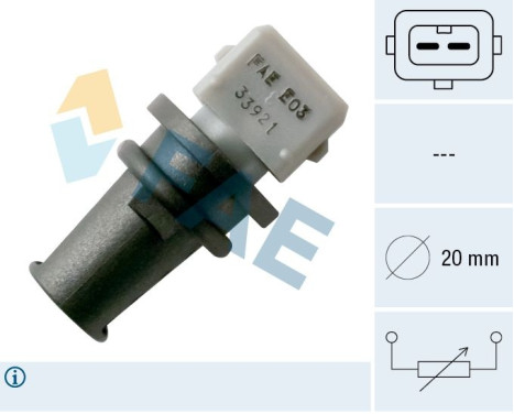 Sensor, inkommande lufttemperatur