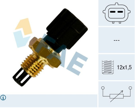 Sensor, inkommande lufttemperatur