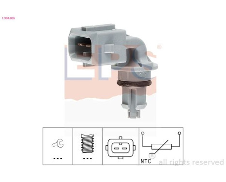 Sensor, insugslufttemperatur Made in Italy - OE Equivalent 1.994.005 EPS Facet, bild 2