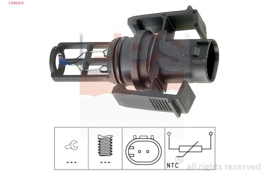 Sensor, insugslufttemperatur Made in Italy - OE Equivalent 1.994.014 EPS Facet, bild 2
