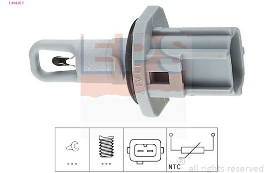 Sensor, insugslufttemperatur Made in Italy - OE Equivalent 1.994.017 EPS Facet