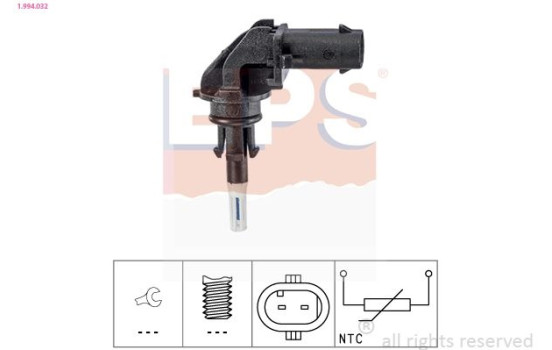 Sensor, insugslufttemperatur Made in Italy - OE Equivalent 1.994.032 EPS Facet