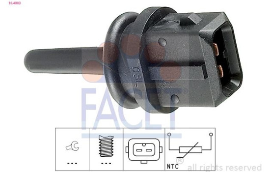 Sensor, insugslufttemperatur Made in Italy - OE Equivalent 10.4003 Facet