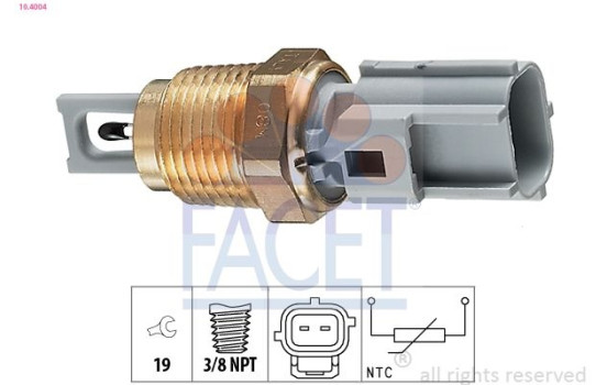 Sensor, insugslufttemperatur Made in Italy - OE Equivalent 10.4004 Facet