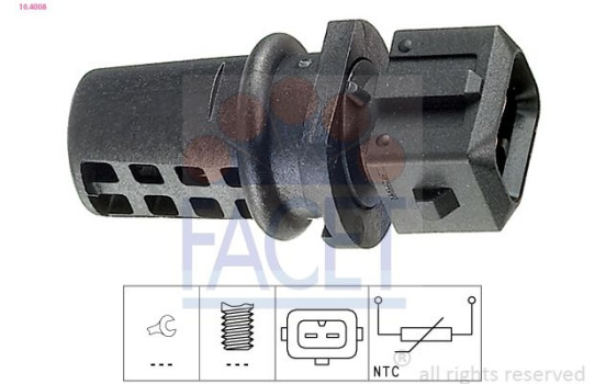 Sensor, insugslufttemperatur Made in Italy - OE Equivalent 10.4008 Facet