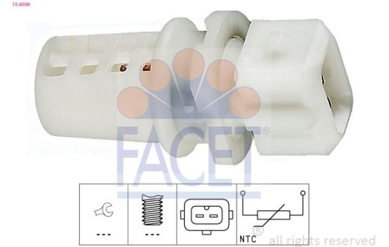 Sensor, insugslufttemperatur Made in Italy - OE Equivalent 10.4009 Facet