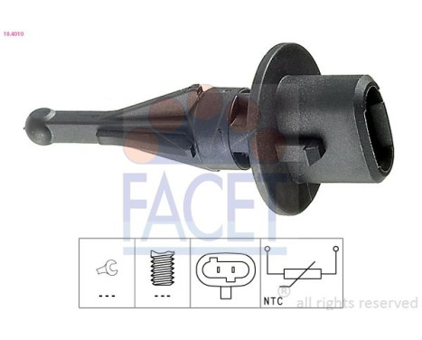 Sensor, insugslufttemperatur Made in Italy - OE Equivalent 10.4010 Facet