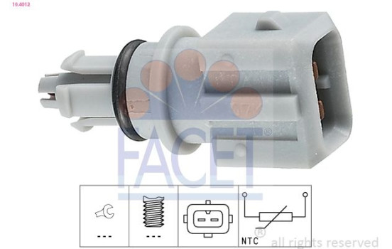 Sensor, insugslufttemperatur Made in Italy - OE Equivalent 10.4012 Facet