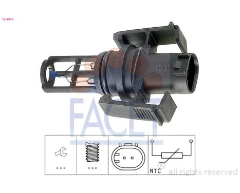 Sensor, insugslufttemperatur Made in Italy - OE Equivalent 10.4014 Facet