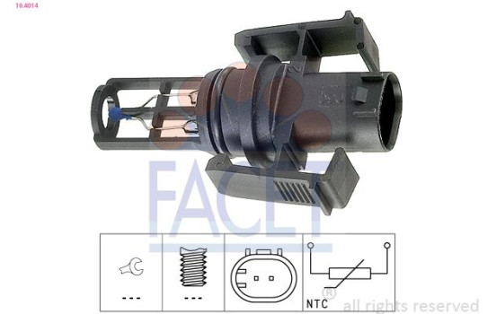 Sensor, insugslufttemperatur Made in Italy - OE Equivalent 10.4014 Facet