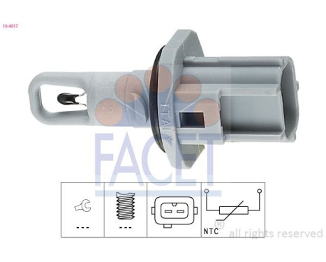Sensor, insugslufttemperatur Made in Italy - OE Equivalent 10.4017 Facet