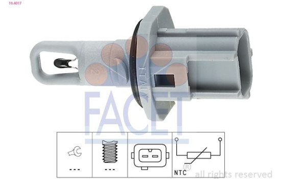 Sensor, insugslufttemperatur Made in Italy - OE Equivalent 10.4017 Facet