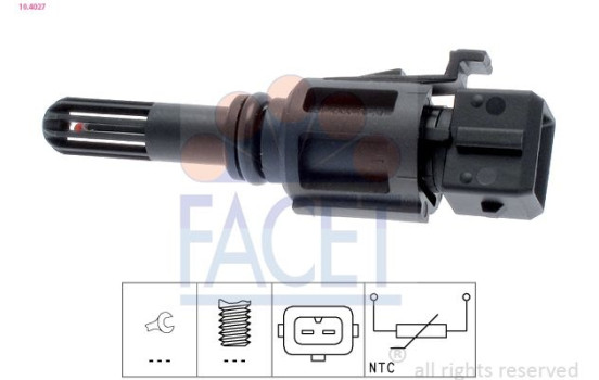 Sensor, insugslufttemperatur Made in Italy - OE Equivalent 10.4027 Facet