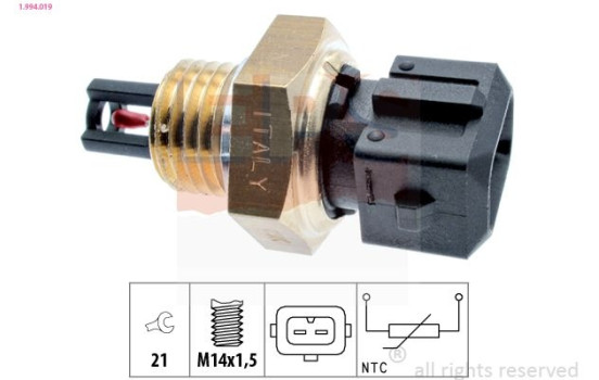 Sensor, insugslufttemperatur Made in Italy - OE Equivalent 1994019 EPS Facet