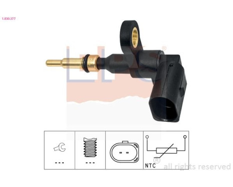 Sensor, kylmedietemperatur Made in Italy - OE Equivalent 1.830.377 EPS Facet