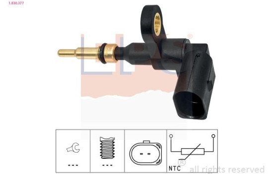 Sensor, kylmedietemperatur Made in Italy - OE Equivalent 1.830.377 EPS Facet