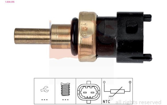 Sensor, kylmedietemperatur Made in Italy - OE Equivalent 1.830.395 EPS Facet