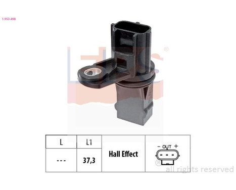 Sensor, varvtal Made in Italy - OE Equivalent 1.953.498 EPS Facet