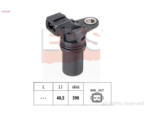 Sensor, varvtal Made in Italy - OE Equivalent 1953539 EPS Facet