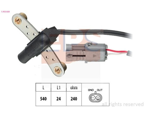 Impulsgivare, vevaxel Made in Italy - OE Equivalent 1.953.020 EPS Facet