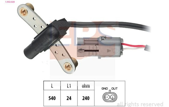 Impulsgivare, vevaxel Made in Italy - OE Equivalent 1.953.020 EPS Facet