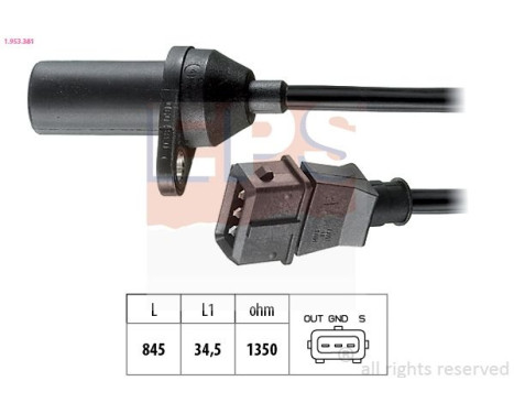 Impulsgivare, vevaxel Made in Italy - OE Equivalent 1.953.381 EPS Facet