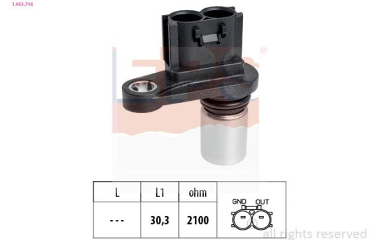 Impulsgivare, vevaxel Made in Italy - OE Equivalent 1.953.716 EPS Facet