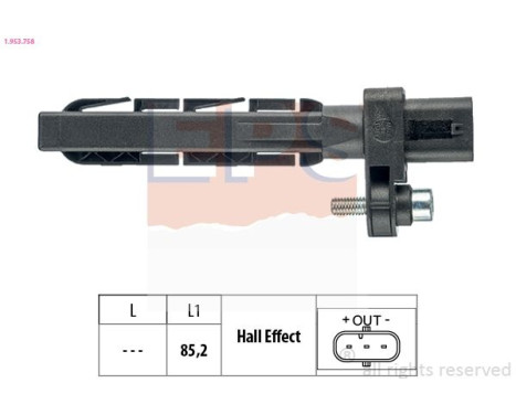 Impulsgivare, vevaxel Made in Italy - OE Equivalent 1.953.758 EPS Facet